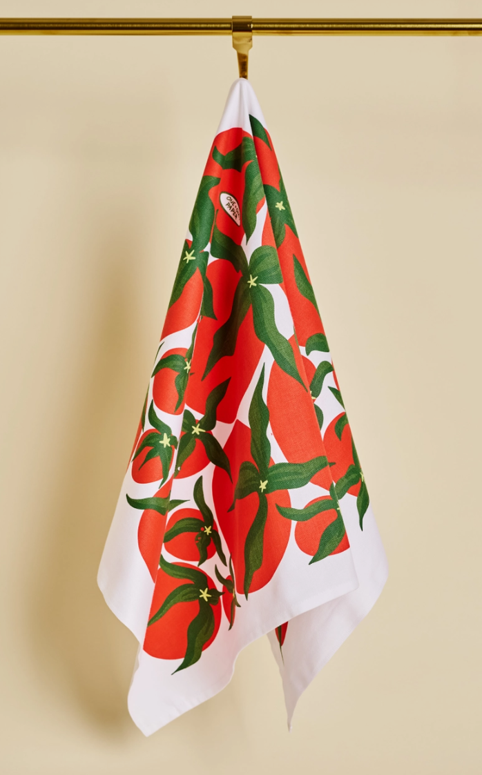 Tomato Tea Towel by One & Only Paper