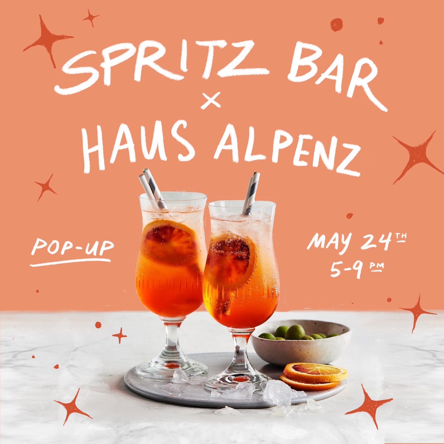Pop-Up Spritz Bar | May 24th | 5-9pm