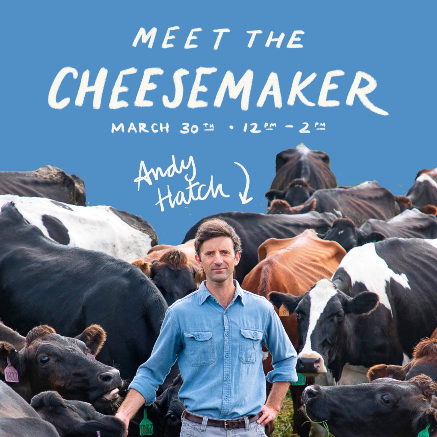 Meet the Cheesemaker Lunch | March 30th | 12:00-2:00pm