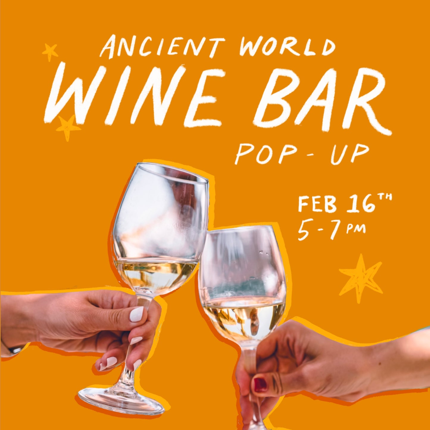 Ancient World Wine Bar | February 16th | 5-7pm